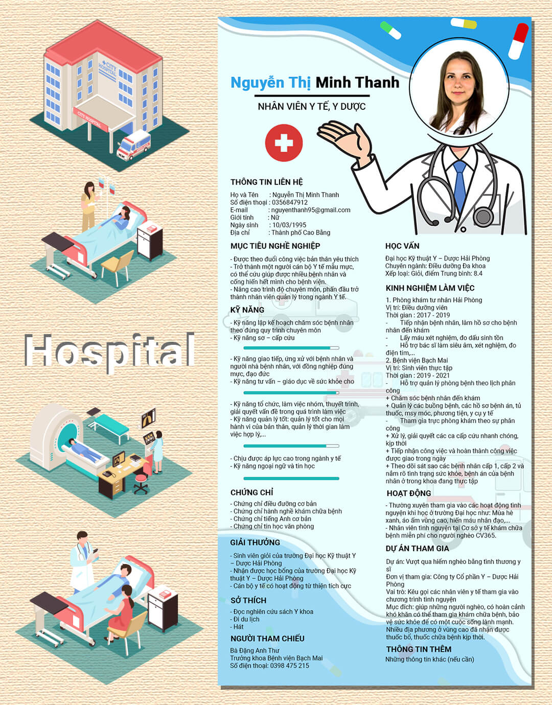 CV y tế dược 10
