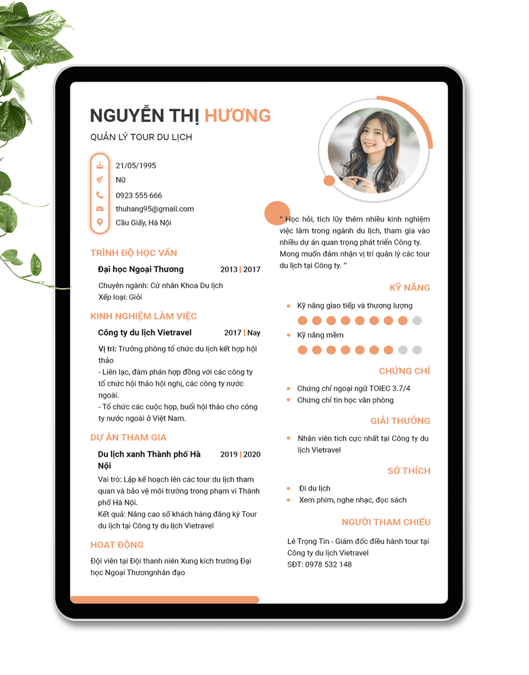 CV Du Lịch 23