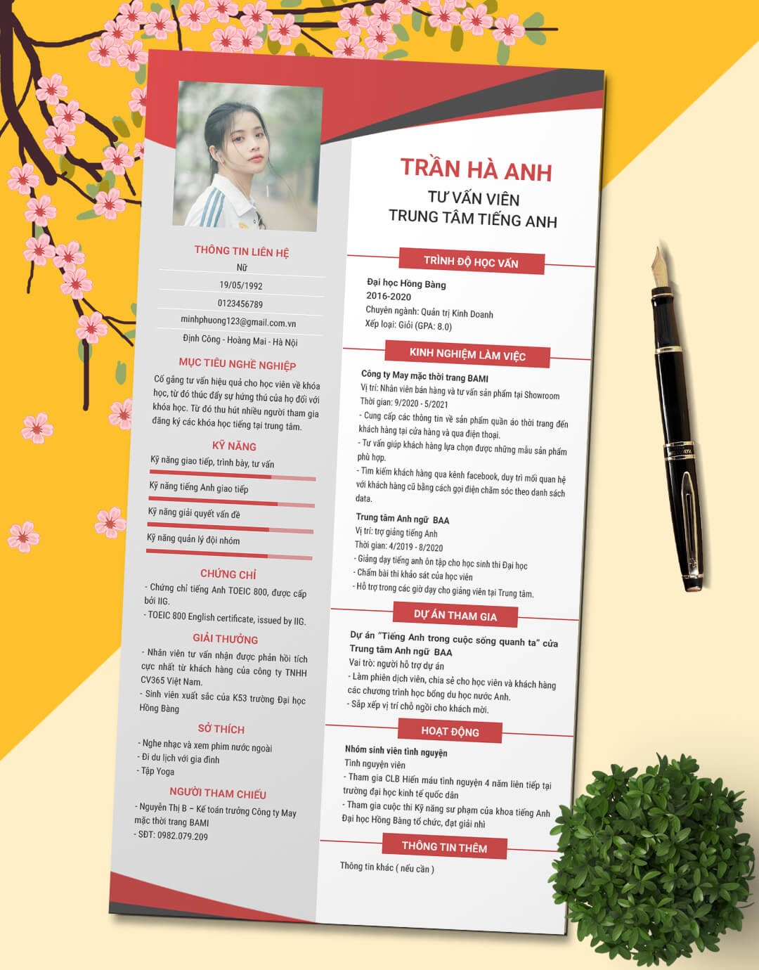 CV tư vấn viên 10