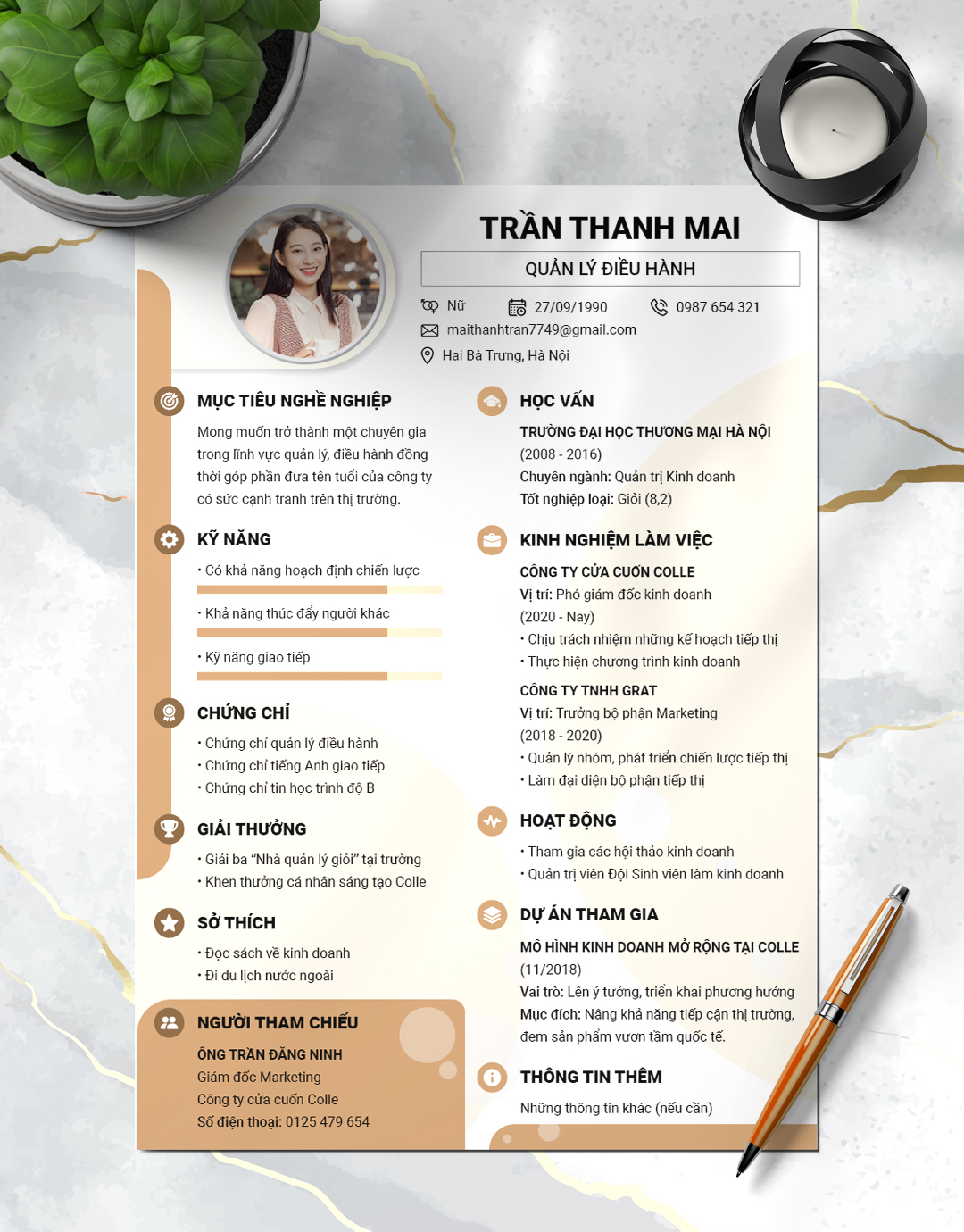 CV Quản Lý 12a