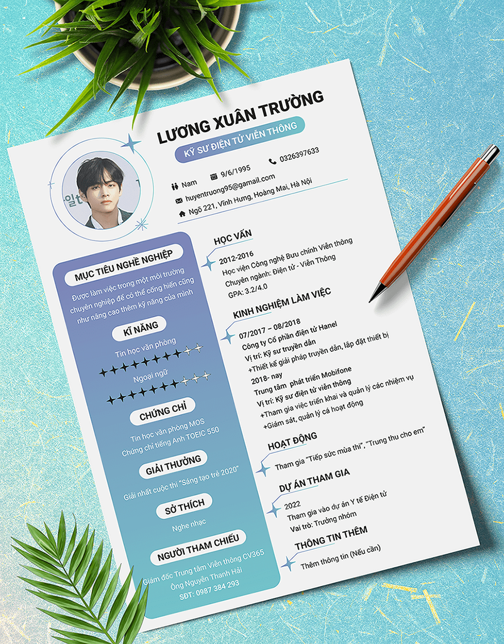 CV điện tử viễn thông 17