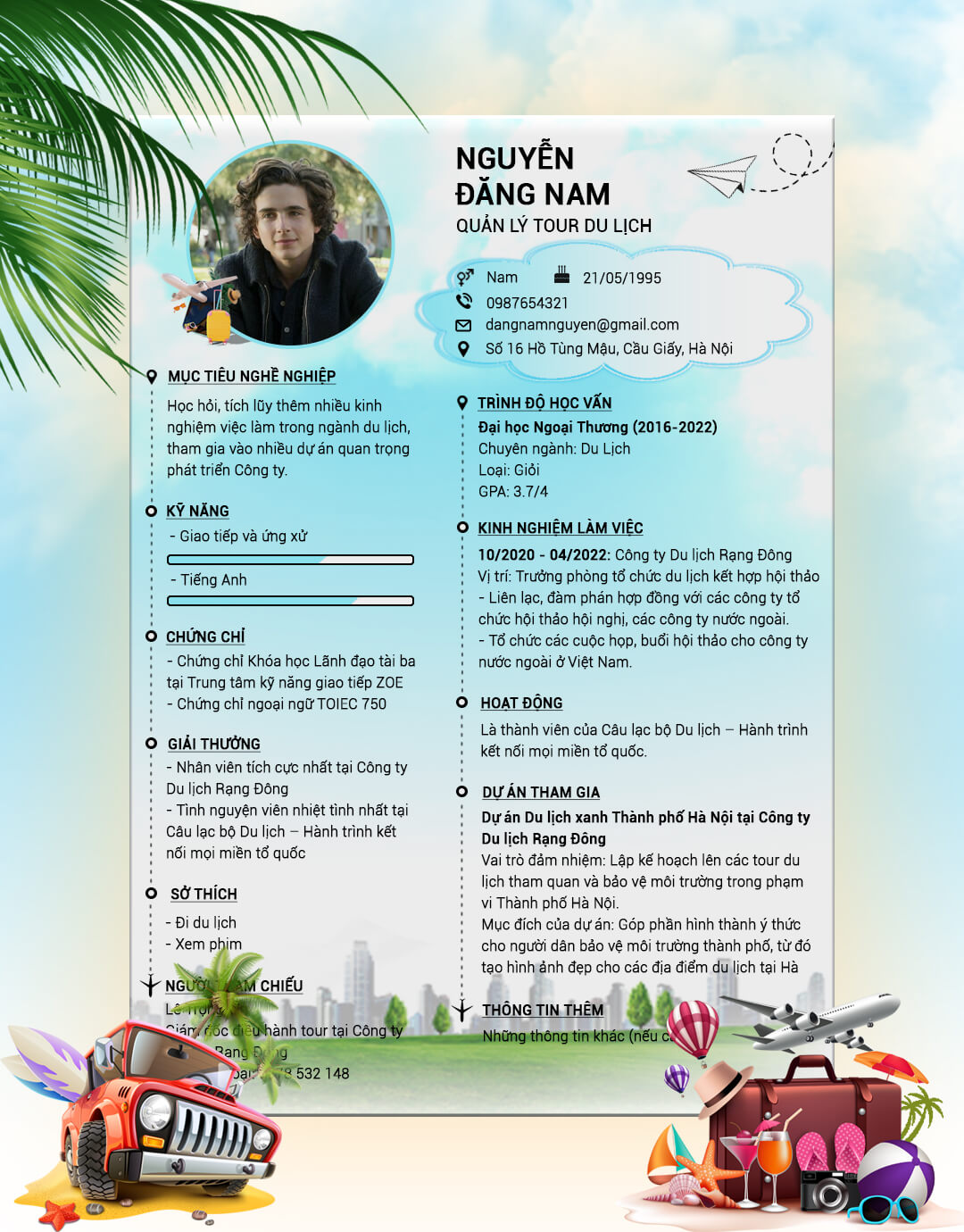CV Du Lịch 16