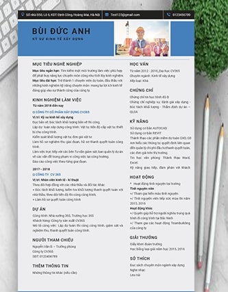 Cv xây dựng số 6