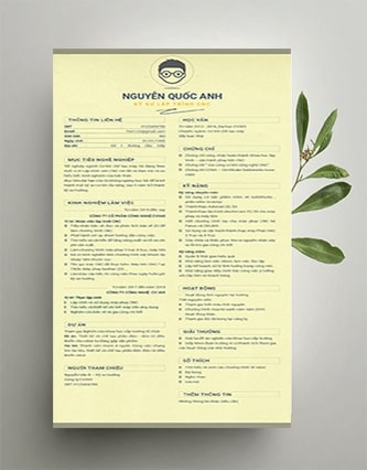 Cv cơ khí 12