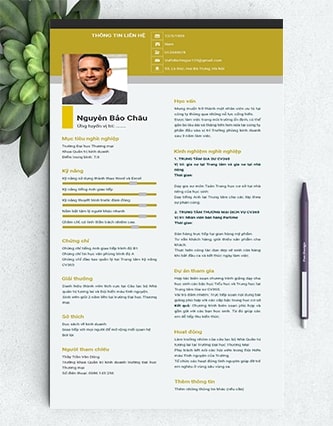 CV cho sinh viên mới ra trường 7