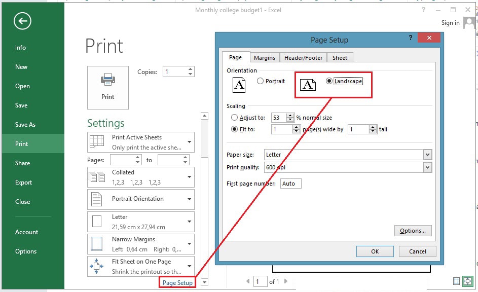 Cách in 2 mặt trong excel 2007, 2010, 2013 hiệu quả nhất
