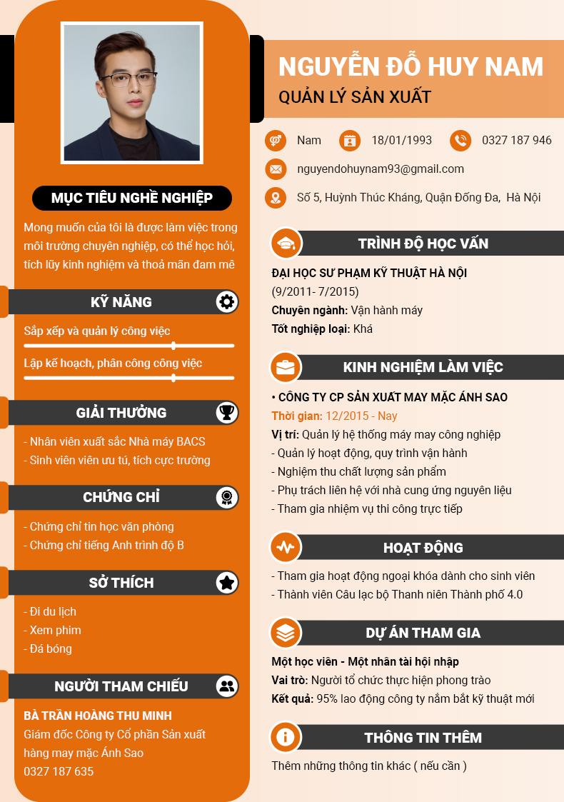 Thiết kế và hình thức của CV