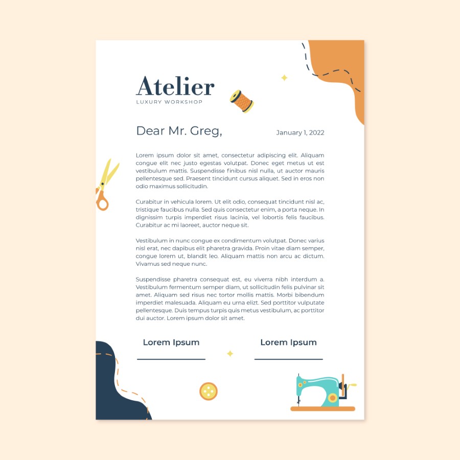 Cấu trúc chung của một mẫu đơn xin việc file Word